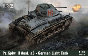 Pz.Kpfw. II Ausf. a3 German Light Tank model 1-35 IBG 35078