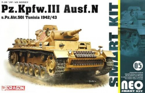Pz.Kpfw.III Ausf.N s.Pz.Abt.501 Tunisia 1942/43 Dragon 6956