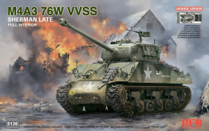RFM 5136 M4A3 76W VVSS Sherman Late w/Full Interior 1/35 - Upgrade Version