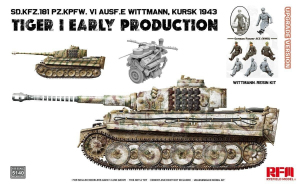RFM 5140 Pz.Kpfw.VI Ausf.E Tiger I Early Kursk 1943 & Resin Wittmann Figure 1/35 - Upgrade Version 