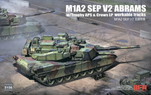 RFM 5156 M1A2 SEP V2 Abrams w/Trophy APS & Crows LP & Workable Tracks 1/35