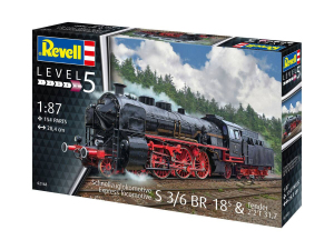 Revell 02168 Schnellzuglokomotive S3/6 BR18 & Tender 1/87