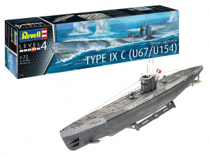 Revell 05166 German Submarine Type IX C (U67/U154) 1/72