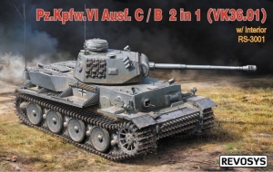 Revosys RS-3001 Czołg Pz.Kpfw. VI Ausf.C/B 2w1 VK36.01 z wnętrzem