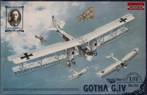 Roden 011 Samolot Gotha G.IV WWI skala 1-72