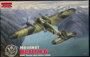 German bomber Heinkel He 111 H-6 model Rodem 341 in 1-144 