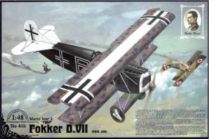 Roden 418 Samolot Fokker D.VII model 1-48