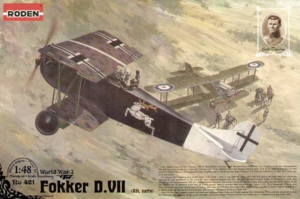 Roden 421 Samolot Fokker D.VII model 1-48