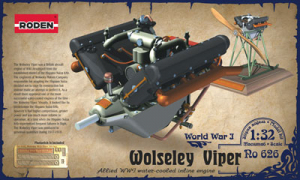 Roden 626 Engine Wolseley W4A Viper 1/32 