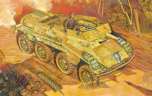 Roden 707 Samochód pancerny Sd.Kfz.234/3 model 1-72
