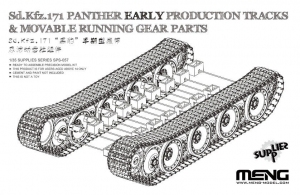 Ruchome gąsienice do czołgu Sd.Kfz.171 Panther Meng Model SPS57