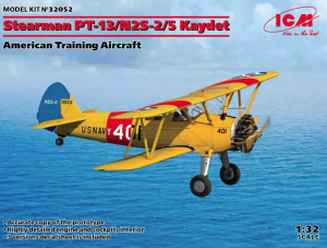 Samolot szkoleniowy Stearman PT-13/N2S-2/5 Kaydet ICM 32052