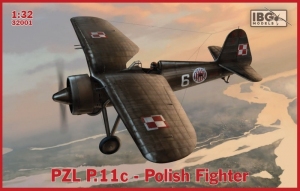 Samolot PZL.P11C polski myśliwiec skala 1-32 IBG 32001