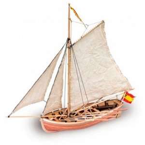 San Juan Nepomuceno - szalupa - Artesania 18010 - drewniany statek skala 1-25