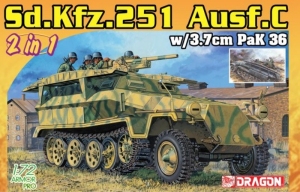 Sd.Kfz.251/7 Ausf.C z armatą PaK 36 2w1 Dragon 7606