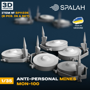 Spalah 11335 Anti-personnel Mines MON-100 (8 pcs) 1/35 