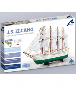 Statek szkoleniowy Juan Sebastian Elcano drewniano-plastikowy model 1:250 Artesania 22260