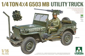 Takom 1016 Jeep Willys 1/4 ton 4x4 G503 MB Utility Truck 1/16