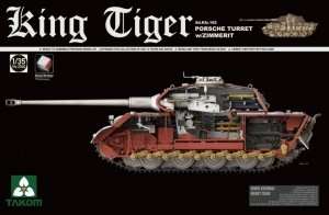 Takom 2046 King Tiger Porsche Turret w/Zimmerit