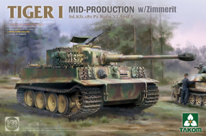 Takom 2198 Tiger I Mid Production w/Zimmerit 1/35