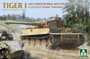 Takom 2202 Tiger I Pz.Kpfw. VI Ausf. E with Steel Wheels w/Zimmerit (Early) - Gruppe 