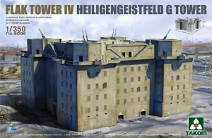 Takom 6005 Flak Tower IV Heiligengeistfeld G Tower model 1-350
