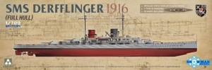 Takom 7034 Krążownik liniowy SMS Derfflinger 1916 model 1-700