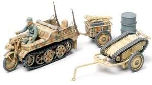 Tamiya 32502 Kettenkraftrad w/Infantry cart & Goliath 