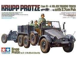 Tamiya 35259 Krupp Protze 1 ton (6x4) Kfz.69 Towing Truck with 3.7cm Pak 1/35