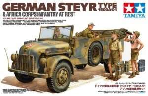 Tamiya 35305 German Steyr Type 1500A/01 & Africa Corps Infantry At Rest