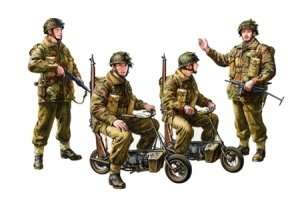 Tamiya 35337 British Paratroopers w/small motorcycle