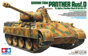 German Tank Panther Ausf.D model Tamiya 35345 in 1-35 