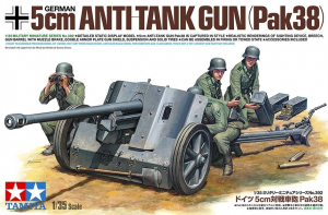 Tamiya 35392 German 5cm Anti-Tank Gun PaK 38 with Figures 1/35 