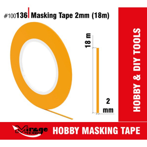 Taśma maskująca 2 mm (18m) Mirage 100136 