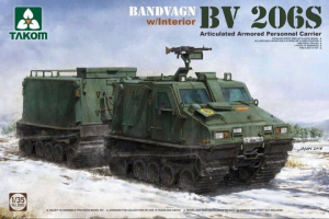 Transporter Bandvagn BV206S model Takom 2083 z wnętrzem 