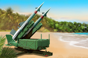 Trumpeter 02353 Wyrzutnia rakiet 5P71 z pociskami 5V27 Pechora (SA-3B Goa) 1/35