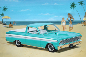 Trumpeter 02512 Samochód Ford Ranchero pickup model 1-25