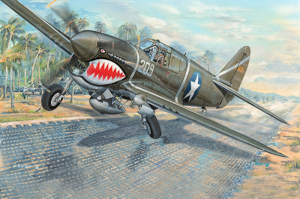 Trumpeter 03227 Samolot P-40F War Hawk model 1-32
