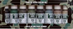 Vallejo 70128 Zestaw 8 farb Model Color - Panzer Aces 5 (Crew Uniforms)