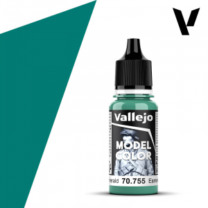Vallejo 70755 Light Emerald Model Color 18ml 