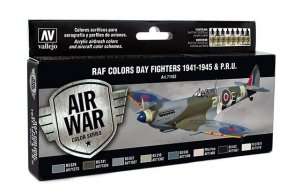 Vallejo 71162 Zestaw 8 farb - RAF Colors Day Fighters 1941-45 & P.R.U.