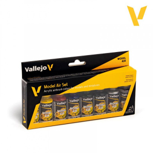 Vallejo 71174 Zestaw 8 farb Basic Colors - Model Air 