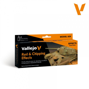 Vallejo 71186 Zestaw 8 farb - Rdza i odpryski