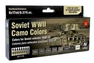 Vallejo 71188 Zestaw 8 farb - Soviet WWII Camo Colors