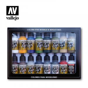 Vallejo 71192 Zestaw 16 farb Building Colors - Model Air