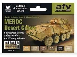 Vallejo 71212 Zestaw 6 farb - MERDC Desert Colors