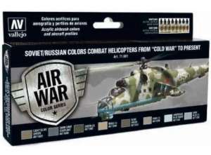 Vallejo 71601 Zestaw farb Soviet/Russian colors combat Helicopters