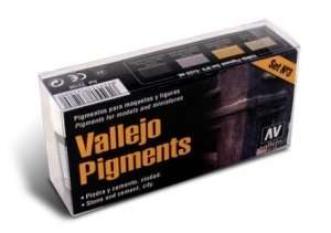Vallejo 73198 - Pigment Set No.3 - Stone and cement, city - 4x30ml