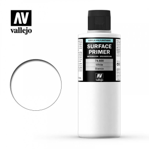 Vallejo 74600 Surface Primer - White 200 ml