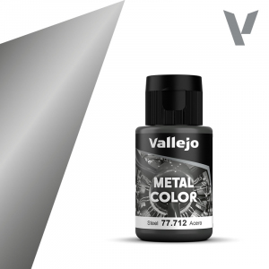 Vallejo 77712 Steel 32ml Acrylic Metal Color